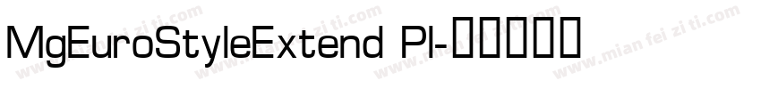 MgEuroStyleExtend Pl字体转换